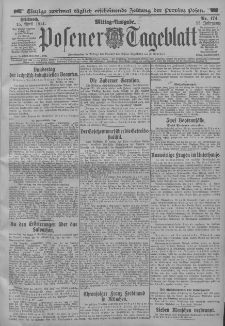 Posener Tageblatt 1914.04.15. Jg.53 Nr174