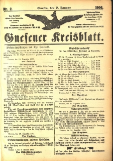 Gnesener Kreisblatt 1906.01.07 Nr2