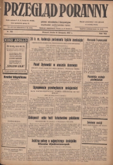 Przegląd Poranny: pismo niezależne i bezpartyjne 1927.11.16 R.7 Nr261
