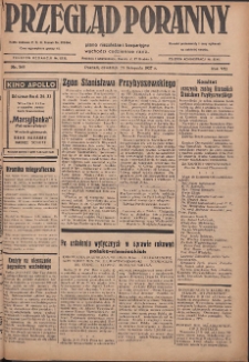 Przegląd Poranny: pismo niezależne i bezpartyjne 1927.11.24 R.7 Nr268
