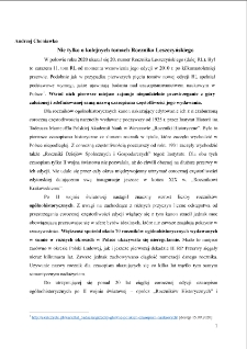 Nie tylko o kolejnych tomach Rocznika Leszczyńskiego