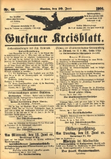 Gnesener Kreisblatt 1906.06.10 Nr46