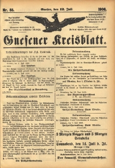 Gnesener Kreisblatt 1906.07.12 Nr55