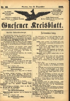 Gnesener Kreisblatt 1906.12.09 Nr98