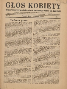 Głos Kobiety 1935.09.01 R.5 Nr9
