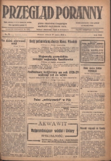 Przegląd Poranny: pismo niezależne i bezpartyjne 1928.03.27 R.8 Nr72