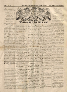 Zgoda : organ Związku Narodowego Polskiego w Stanach Zjednoczonych Północnej Ameryki. 1881.12.07 R.1 No.3