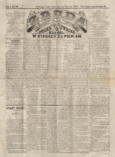 Zgoda : organ Związku Narodowego Polskiego w Stanach Zjednoczonych Północnej Ameryki. 1882.01.25 R.1 No.10