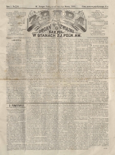Zgoda : organ Związku Narodowego Polskiego w Stanach Zjednoczonych Północnej Ameryki. 1882.03.01 R.1 No.15