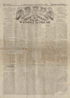 Zgoda : organ Związku Narodowego Polskiego w Stanach Zjednoczonych Północnej Ameryki. 1882.03.15 R.1 No.17