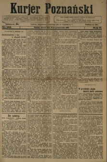 Kurier Poznański 1907.10.22 R.2 nr243