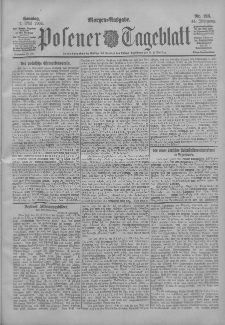 Posener Tageblatt 1905.05.07 Jg.44 Nr213