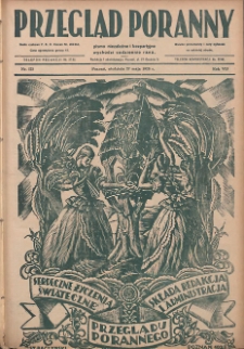 Przegląd Poranny: pismo niezależne i bezpartyjne 1928.05.27 R.8 Nr121