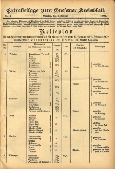Extrabeilage zum Gnesener Kreisblatt 1907.01.03