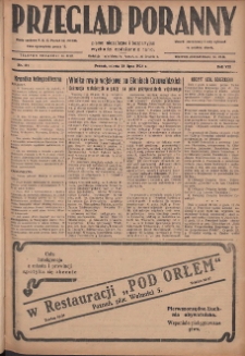 Przegląd Poranny: pismo niezależne i bezpartyjne 1928.07.28 R.8 Nr171