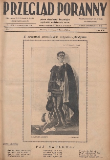 Przegląd Poranny: pismo niezależne i bezpartyjne 1928.07.29 R.8 Nr172