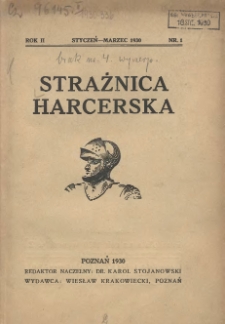 Strażnica Harcerska 1930 styczeń/marzec R.2 Nr1