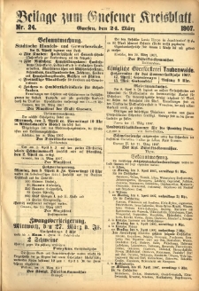 Beilage zum Gnesener Kreisblatt 1907.03.24 Nr24