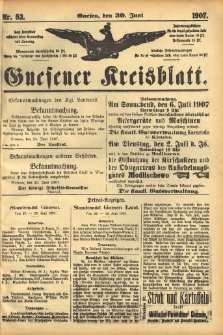 Gnesener Kreisblatt 1907.06.30 Nr52