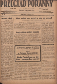 Przegląd Poranny: pismo niezależne i bezpartyjne 1928.12.14 R.8 Nr287