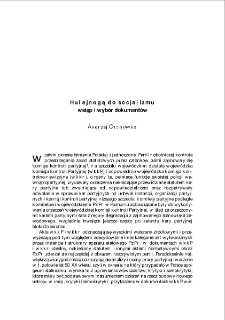 Hulajnogą do socjalizmu. Wstęp i wybór dokumentów