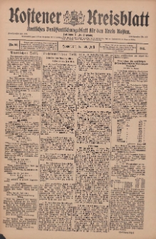 Kostener Kreisblatt: amtliches Ver&ouml;ffentlichungsblatt f&uuml;r den Kreis Kosten 1911.07.29 Jg.46 Nr90