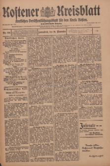 Kostener Kreisblatt: amtliches Veröffentlichungsblatt für den Kreis Kosten 1911.11.18 Jg.46 Nr138
