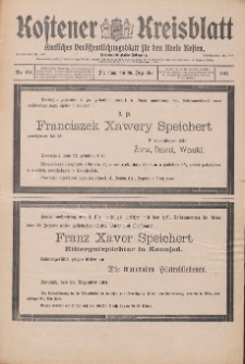Kostener Kreisblatt: amtliches Veröffentlichungsblatt für den Kreis Kosten 1911.12.26 Jg.46 Nr154