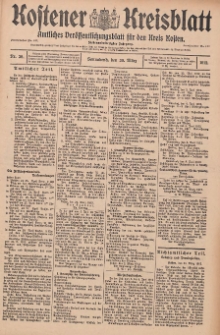 Kostener Kreisblatt: amtliches Veröffentlichungsblatt für den Kreis Kosten 1912.03.30 Jg.47 Nr39