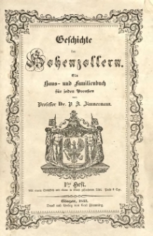 Geschichte der Hohenzollern : ein Haus- und Familienbuch für jeden Preussen. Heft 1