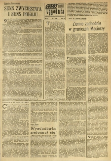 Głos Tygodnia. Dodatek Głosu Wielkopolskiego. 1966.05.08 R.6 nr236
