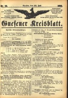 Gnesener Kreisblatt 1908.07.12 Nr56