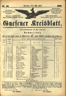 Gnesener Kreisblatt 1908.07.26 Nr60