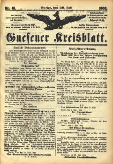 Gnesener Kreisblatt 1908.07.30 Nr61
