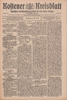 Kostener Kreisblatt: amtliches Veröffentlichungsblatt für den Kreis Kosten 1913.07.29 Jg.48 Nr90