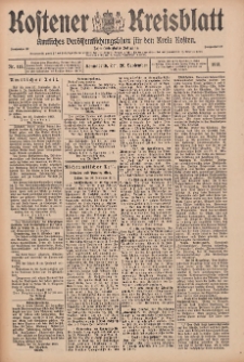 Kostener Kreisblatt: amtliches Veröffentlichungsblatt für den Kreis Kosten 1913.09.20 Jg.48 Nr113