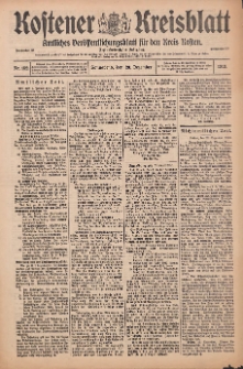 Kostener Kreisblatt: amtliches Veröffentlichungsblatt für den Kreis Kosten 1913.12.20 Jg.48 Nr152