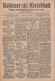 Kostener Kreisblatt: amtliches Veröffentlichungsblatt für den Kreis Kosten 1914.06.23 Jg.49 Nr75