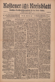 Kostener Kreisblatt: amtliches Veröffentlichungsblatt für den Kreis Kosten 1914.06.30 Jg.49 Nr78