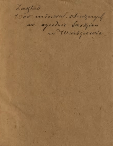 Cennik Instytutu Wód Mineralnych Sztucznych w Ogrodzie Saskim w Warszawie...