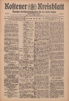 Kostener Kreisblatt: amtliches Veröffentlichungsblatt für den Kreis Kosten 1914.10.22 Jg.49 Nr127