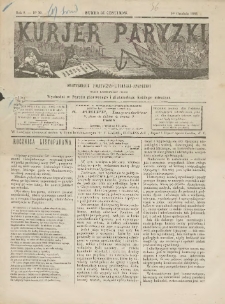 Kurjer Paryzki: dwutygodnik polityczny-literacki-społeczny: organ patrjotyczny polski 1882.12.01 R.2 Nr30