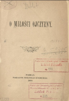 O miłości ojczyzny