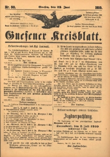 Gnesener Kreisblatt 1910.06.23 Nr50