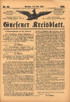 Gnesener Kreisblatt 1910.07.14 Nr56