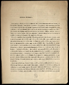 Frères d'Arme [Inc.: "Sans pouvoir déterminer les conséquences de la révolution accomplie en France ..." ]