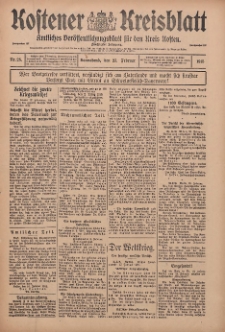 Kostener Kreisblatt: amtliches Veröffentlichungsblatt für den Kreis Kosten 1915.02.27 Jg.50 Nr25