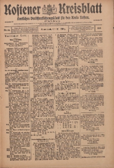 Kostener Kreisblatt: amtliches Veröffentlichungsblatt für den Kreis Kosten 1915.03.20 Jg.50 Nr34