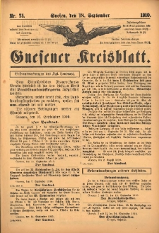 Gnesener Kreisblatt 1910.09.18 Nr75