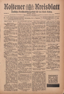 Kostener Kreisblatt: amtliches Ver&ouml;ffentlichungsblatt f&uuml;r den Kreis Kosten 1915.12.02 Jg.50 Nr144
